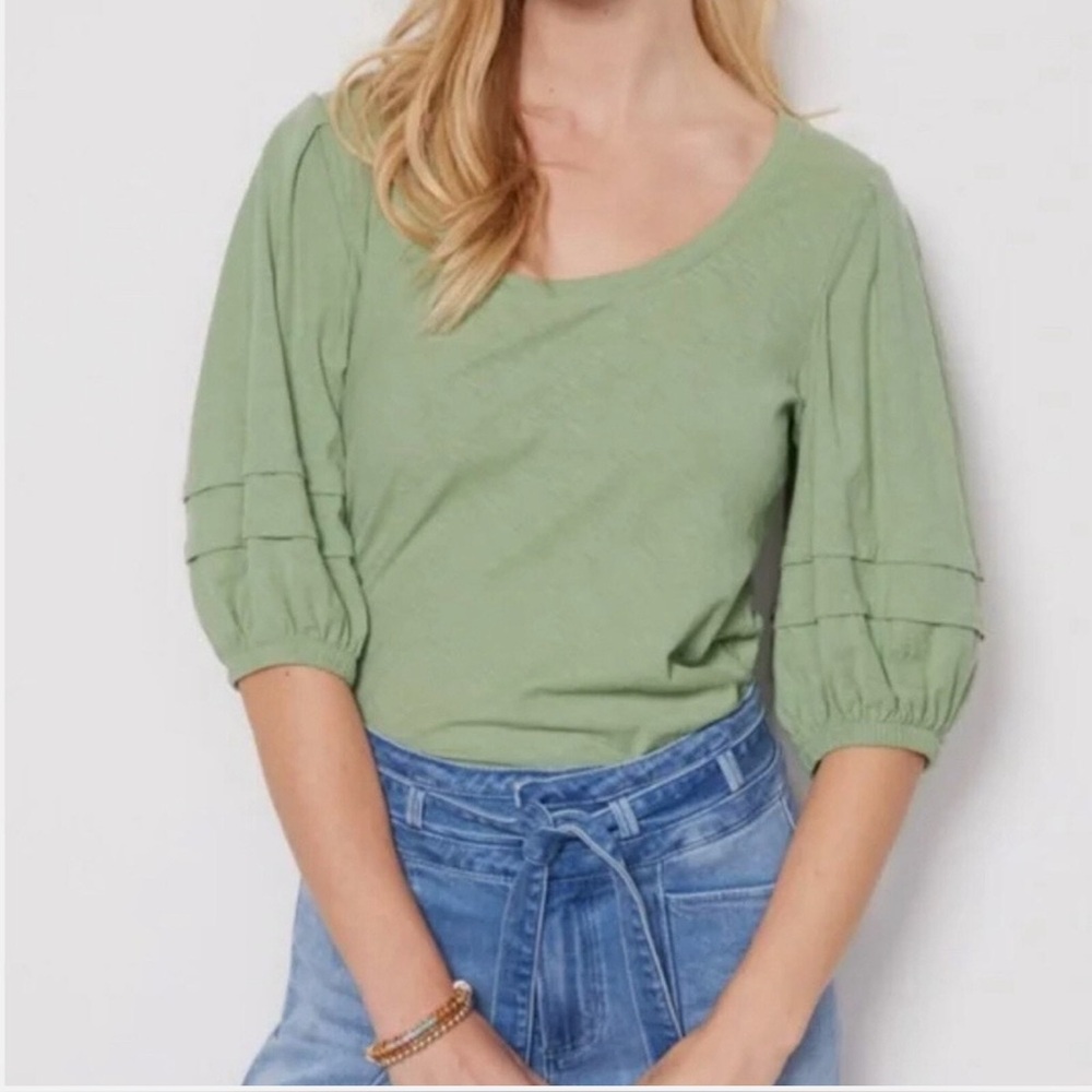 Nation LTD Nigella‎ Tee - Sage Green, Pima Cotton
